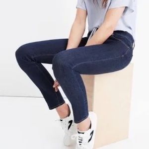 Madewell fabulous dark blue jeans. Skinny ankle   So flattering and chic on.
